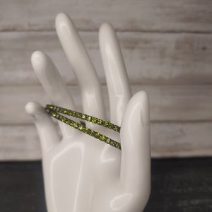 Two Green Bangle Bracelet